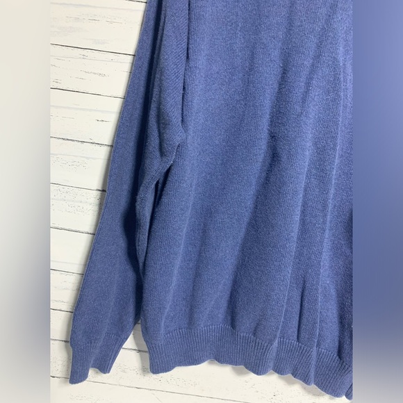 Nautica Men’s Sweater XL Blue 100% Cotton Crew Neck Long Sleeve Pullover - Picture 4 of 11